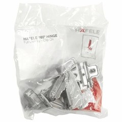 Hafele 165° Full Overlay Clip On Hinge – 1 Pair