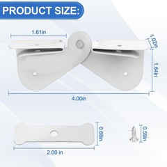 Gutter Downspout Hinge, 6Pcs Extension Flip-Up Installation White