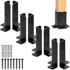 8 Pcs Adjustable Deck Post Anchor Base Brackets Fit 1.5X1.5, 2X2, 2X4, 4X4 Post,