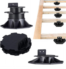 28-Pack Adjustable Deck Support Pedestals for Floating Decks, 0.6″-0.8″ Height