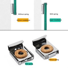 4 Pieces Mirror Mounting Clips Glass Shelf Support Wall-mounted Mirrors Bracket