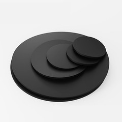 Neoprene Round Rubber Pads Disc Sheet – Black – Various Thicknesses & Sizes