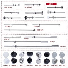 Muzata 60 Pack 1/8″ Cable Railing Hardware Kit Hand For 2×2 Post, Silver