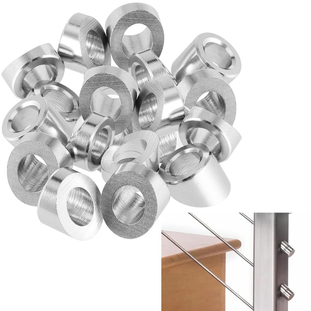 30 PCS 3/8 Inch Stainless Steel Angle Beveled Washer, 30 Degree Beveled Washe…
