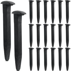 Yinkin 20 Pcs Spike Bulk Carbon Steel Rail Road Spike Big Metal Ties