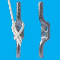 1x 103mm (4″ Inch) Galvanised Cleat Hook, Flag Pole Rope Halyard Washing Line