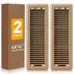 Floor Register 4×14, Heavy Duty Steel Walkable Floor Vent Covers, Air Vent Co…