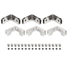6Pcs L-shaped Glass Fixing Clip Combination Fixing for 3-6mm