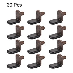30pcs Shelf Support Peg 6mm L Support Cabinet Shelf Peg Sleeve Red Bronze