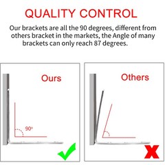 50Pcs 1.5″ L-Shaped Bracket Corner Braces w/Screws Angle Bracket Shelf Brackets