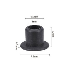 Kozelo 4pcs Flanged Sleeve Bearing 3mm x 4.5mm x 5mm POM Oilless Bushing for…