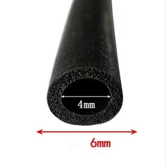 1X Dia.3mm 4mm 6mm-20mm Waterproof Pipe EPDM Rubber Foam Sponge Seal Strip Round
