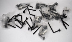 Lot of 10 Packs Unique Home Designs 3″ Black Projection Brackets w Screws