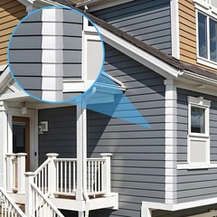 6 Pcs Aluminum Siding Corners 8 Inch Outside Siding Corner Caps Smooth Siding…