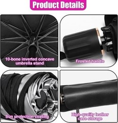 Windshield Sun Shade Umbrella, 52”x 30” Front Window Sun Sh Size: Open Mouth