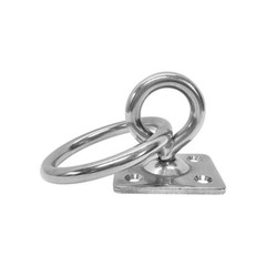 Marine hardware Swivel Pad Eye Plate Square With Ring 1/4″ Welded Formed 380Lbs
