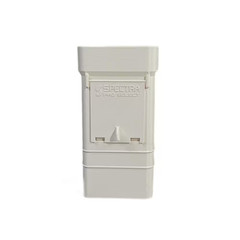 3 In. X 4 In. Plastic Downspout Filter White