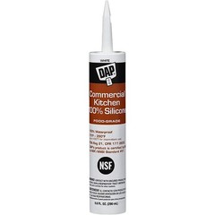 DAP 08656 9.8oz White Commercial Kitchen 100% Silicone – Food Grade 12/pk