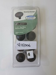 Liberty 1-1/4 in. (32 mm) Top Ring Round Knob Venetian Bronze Pack of 10