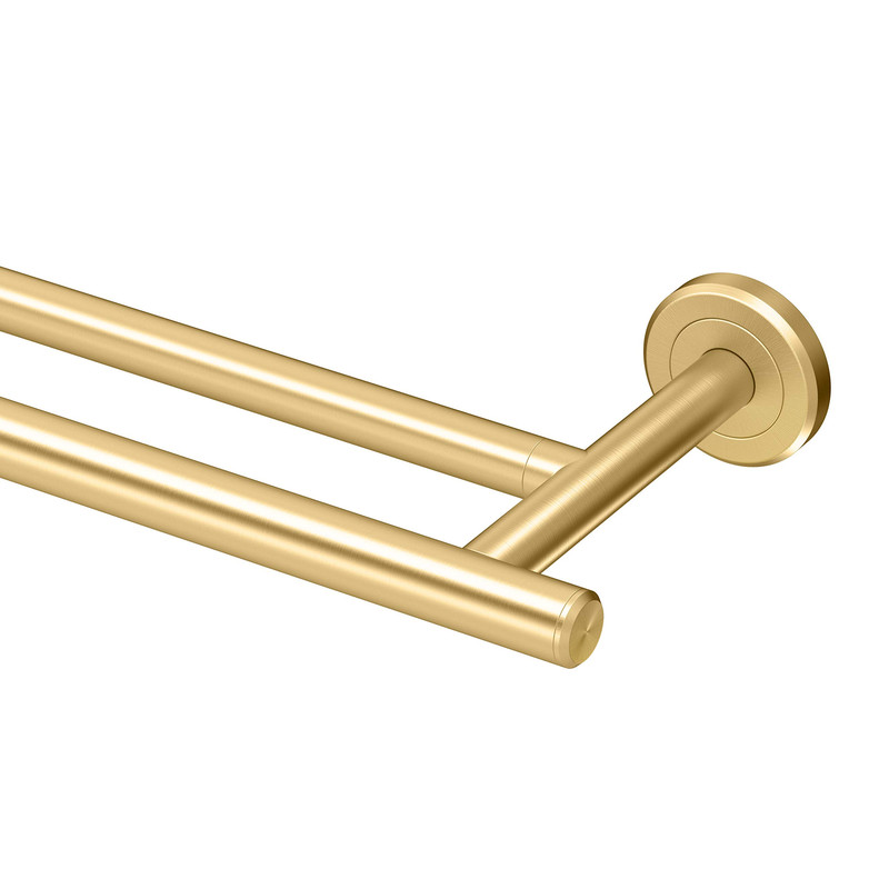 Gatco 4234 Latitude Ii 24-Inch Double Towel Bar Wall Mounted Bathroom Towel