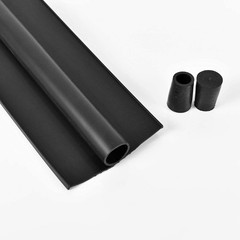 BOWSEN Garage Door Bottom Seals 10 FT, Black (1/4″ T-Channel End)