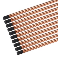 10pcs 13mmx355mm Carbon Arc Air Gouging Rods Copper Graphite Electrode Rods