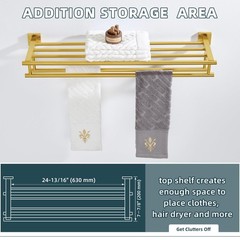 Angle Simple Towel Rack For Bathroom Sus 304 Stainless Steel Hand Towel Holder