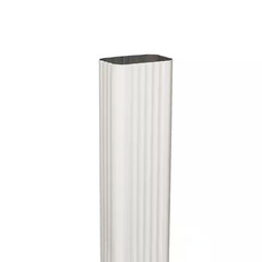 3 In. X 4 In. X 10 Ft. White Aluminum Downspout