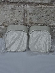 Lot of 2 GutterGate 3×4 Type A White Doorstop Downspout Extension Made in USA