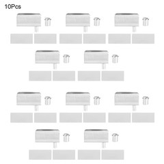 10Pcs Stainless Steel Glass Clamp Bracket Fixing Clip Home Hardware Accessories
