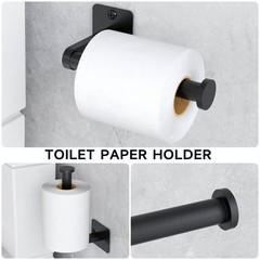 Matte Black Bathroom Accessories Set Kljkpa 4 Pieces Bathroom Hardware Set 24