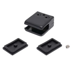 Glass Clamp Set of 8 Black 8-10mm Square For Glass Door Panel Mounting Hardware