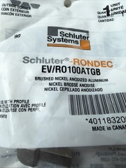 Schluter RONDEC 5/16 Outside Corner Brushed Nickel Anodized Aluminum RO100ATGB