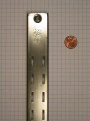KV #85ANO-84″ DOUBLE-SLOTTED STEEL WALL STANDARD, SATIN CHROME FINISH