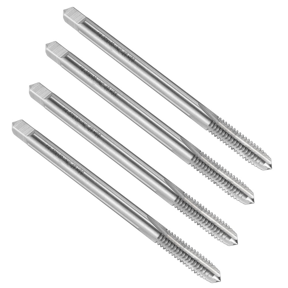 4pcs for Straight Flute Taps 1/4-20 UNC Extra Long Thread 4″