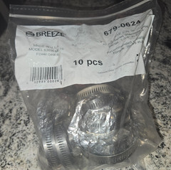 10 PC.S Breeze 63036 Marine ALL SS Hose Clamps Dia: 1-13/16″ – 2-3/4″ USA MADE
