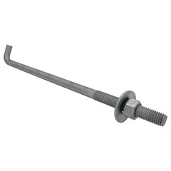 5/8″ x 12-inch Galvanized Threaded Anchor Bolts for Wood, Concrete (10 Pack)