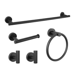 Agkxhdec 5-Piece Towel Racks For Bathroom Stainless Steel Bathroom Accessories
