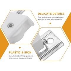 8Pcs Reusable Curtain Cord Locks with Pulley for Window Curtain Fittings