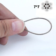 304 Stainless Steel Wire Rope Cable Flexible Φ 0.3mm ~ 20mm / 7×19 Structure