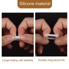 100pack Silicone Rubber Bands Rings Non-slip 10mm Dia 1mm Thick 3mm Width