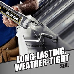 62611A WeatherMaster Metal Roof Advanced Polymer Sealant, Silver