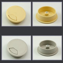 50/53/60/80mm PC Computer Desk Plastic Grommet Table Cable Tidy Wire Hole Cover