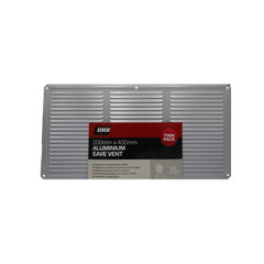 Builders Edge 200 x 400mm Aluminium Eave Vent – Twin Pack