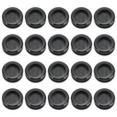 20 Pcs 9/16″ Desk Grommet Round Double-Sided Cables Grommet Black