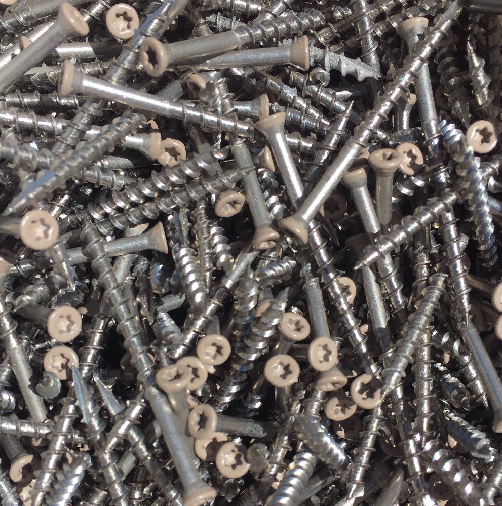 5 LBS CEDAR 305 STAINLESS STEEL 2 1/4″ Finish Trim Star Drive DECK SCREWS