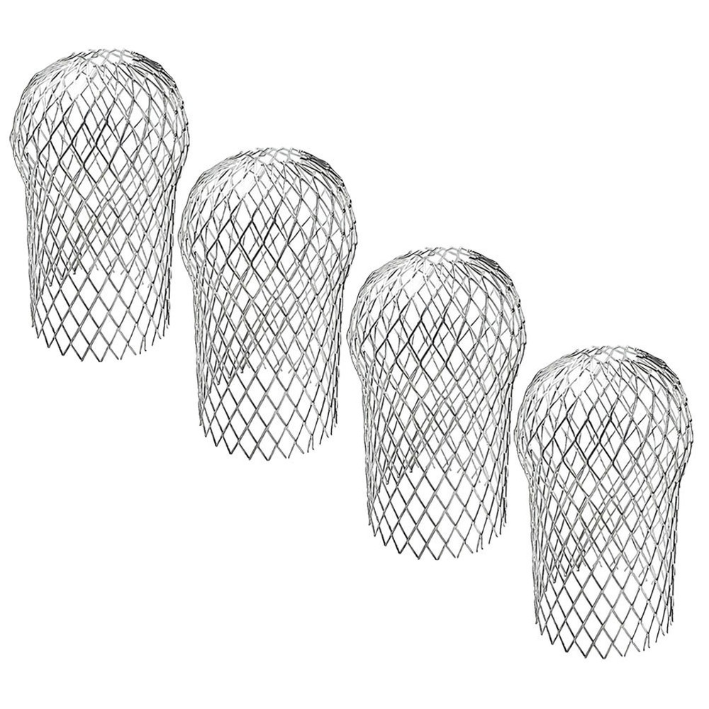 4Pcs Silver Aluminum Gutter Cover Mesh Leaf Filter Durable Home Supply