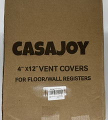 4 Pack Floor Vents 4×12 Inch Heavy Duty White Metal Registers Open Box 3 Sealed