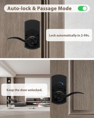 Keypad Door Lock with Handle, Electronic Keyless Entry Door Lock with , Locks…