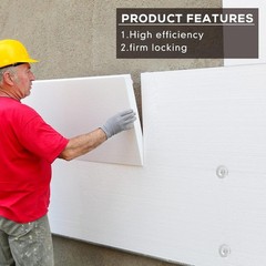 1.5 Inch Perforated Insulation Pins Self Locking Washers Flat inches